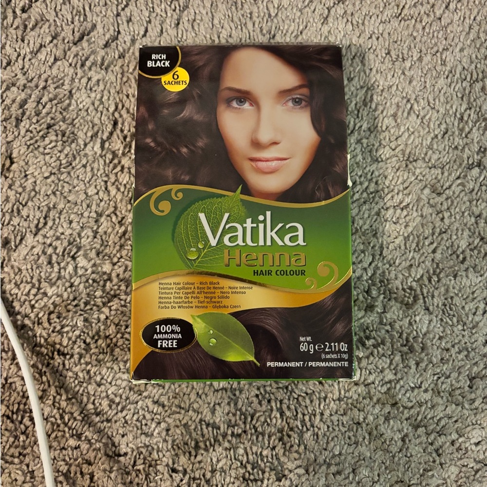 Henna Hair Color - Rich Black